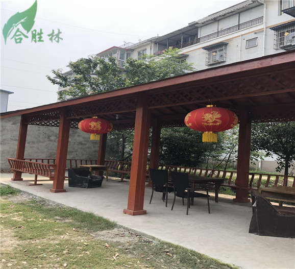 防腐木長廊